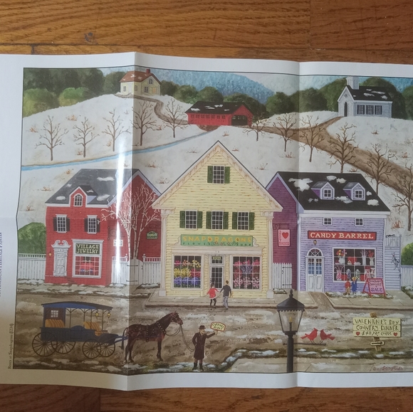 Buffalo Games Art Poulin Pre Owned " Roses at Snapdragons " 1000 Pc Puzzle - Picture 2 of 6